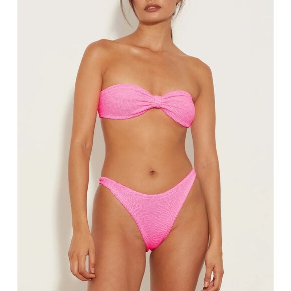 Hunza G Jean Bikini Set in Bubblegum One Size New Womens Swimsuit - Picture 12 of 14